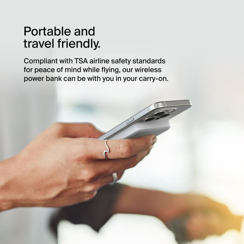 Belkin BoostCharge Pro Qi2 15W 10000mAh 磁吸流動充電器 (White) 圖片 4