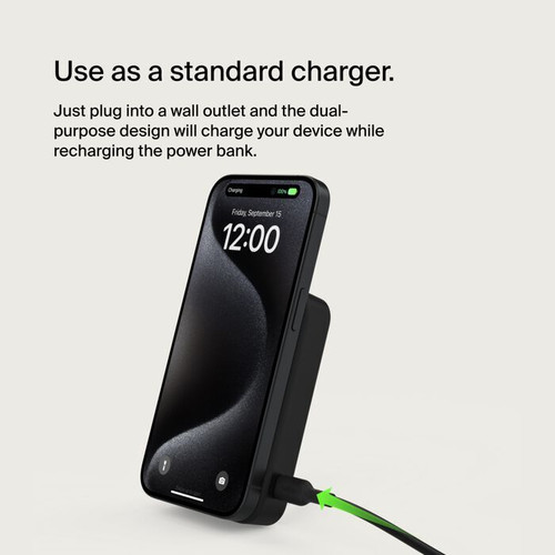 Belkin BoostCharge Pro Qi2 15W 10000mAh 磁吸流動充電器 (White) 圖片 7