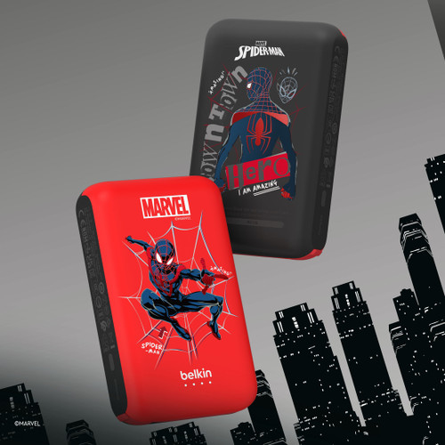 Belkin BoostCharge 10000mAh Marvel 流動充電器連內置線 (Spider-Man) 圖片 3