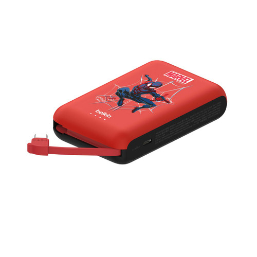 Belkin BoostCharge 10000mAh Marvel 流動充電器連內置線 (Spider-Man) 圖片 9