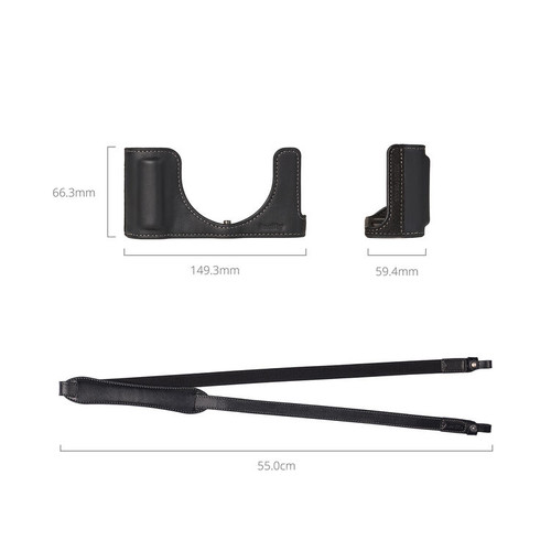 SmallRig 6274 Leather Half Case Kit For Panasonic Lumix L10 Black 皮套套件 (黑色)