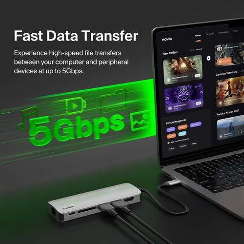 Belkin Connect USB-C 6合1 高速多媒體集線器 圖片 5