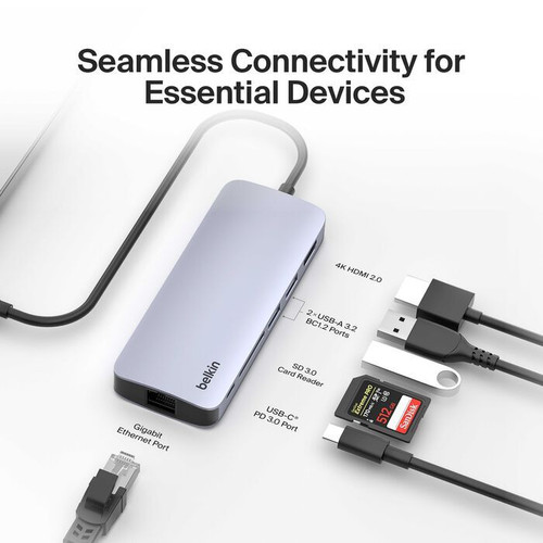 Belkin Connect USB-C 6合1 高速多媒體集線器 圖片 6