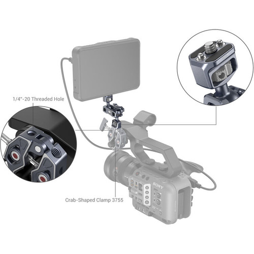 SmallRig 3873 Magic Arm with Dual Ball Heads (1/4"-20 Screws) 雙球頭魔力臂