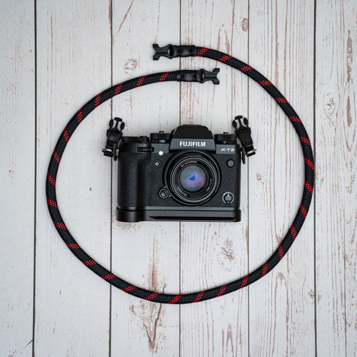 A-MoDe FCSC-B/R 9mm Quick Release Buckle Rope Camera Strap 100cm 快拆扣登山繩相機帶 (黑紅) 圖片 7