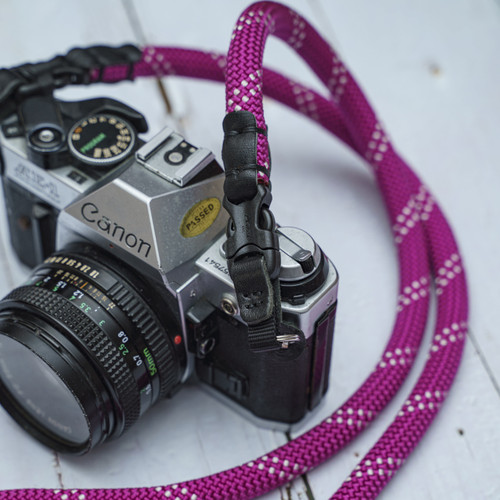 A-MoDe FCSC-PU 11mm Quick Release Buckle Rope Camera Strap 100cm 快拆扣登山繩相機帶 (紫色) 圖片 6