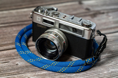 A-MoDe FCSC-BY 11mm Quick Release Buckle Rope Camera Strap 120cm 快拆扣登山繩相機帶 (藍黃) 圖片 7