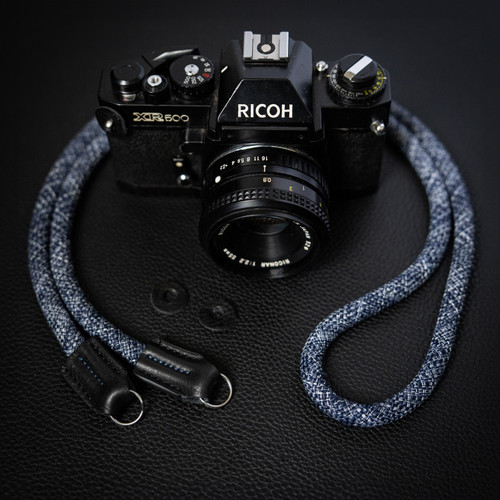 A-MoDe CSC100-FBW 10mm 登山繩相機帶 100cm (花藍白) 圖片 2