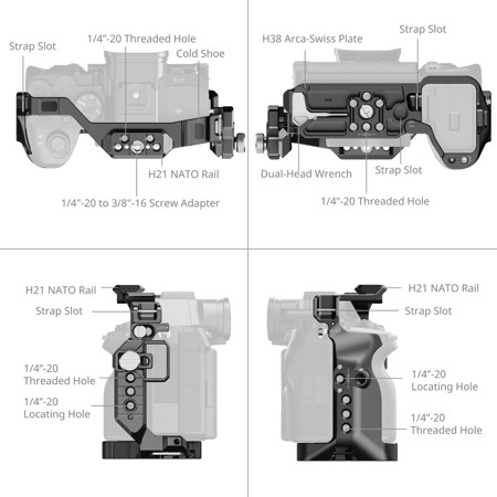 SmallRig 6027 Hawklock Cage Kit for Sony A7 V/ A7R V/ A7 IV