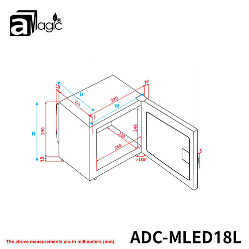 aMagic ADC-MLED18L 18L 鈕控 LCD 電子防潮箱 產品圖 6