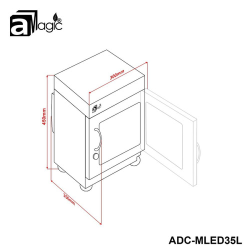 aMagic ADC-MLED35L 35L 鈕控 LCD 電子防潮箱 產品圖 7