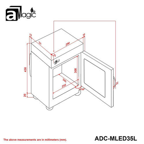aMagic ADC-MLED35L 35L 鈕控 LCD 電子防潮箱 產品圖 8