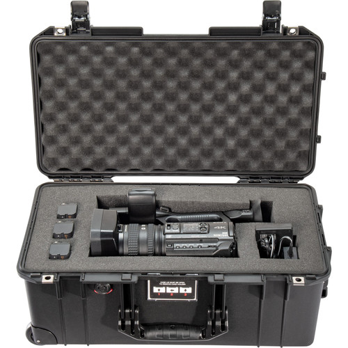 Pelican 1556 WF Air Case Black 連海綿安全箱 - 海綿切割示意