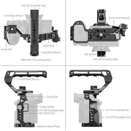 SmallRig 6703 HawkLock Basic Cage Kit for Sony Alpha 7R VI 快拆套籠套裝 09
