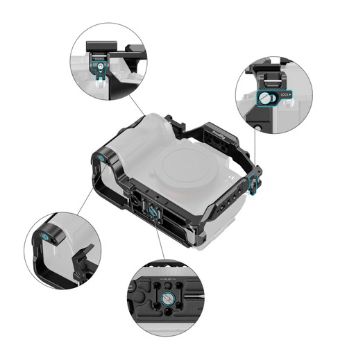 SmallRig 6703 HawkLock Basic Cage Kit for Sony Alpha 7R VI 快拆套籠套裝 11