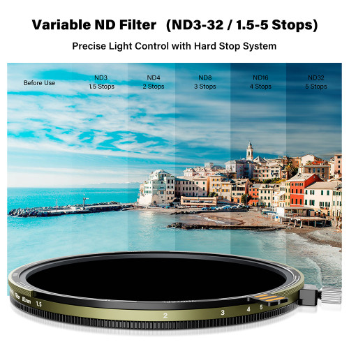 H&Y HD Nova-Series Magnetic Variable ND3-32 + CPL Filter 可調式減光偏光鏡 (82mm) official image 04