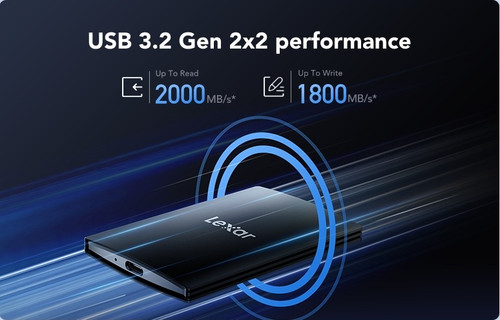 Lexar SL500 USB 3.2 Gen 2x2 speed overview