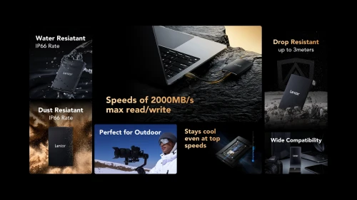 Lexar ARMOR 700 Portable SSD 1TB 外置固態硬碟 official feature overview