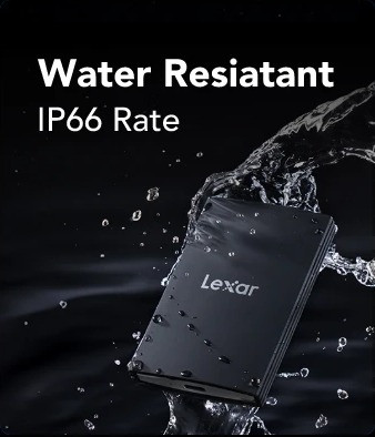Lexar ARMOR 700 IP66 water resistance