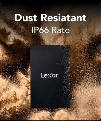 Lexar ARMOR 700 IP66 dust resistance