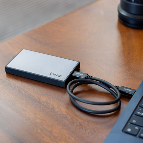 Lexar Professional Workflow Portable SSD 2TB official usage image