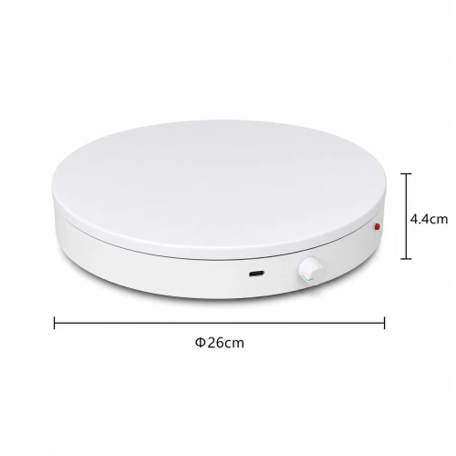 Remote Control Electric Turntable 遙控電動轉盤 (白色, 直徑26cm, 承重35kg)