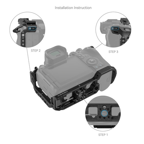 SmallRig 4161 Black Mamba Cage for Canon EOS R6 Mark III / R6 II 相機套籠 official image 4