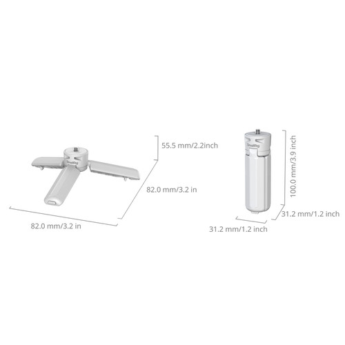 SmallRig 6795 Quick Release Tripod for DJI Osmo Pocket 4P / 4 / 3 White 快開迷你三腳架 (白色)