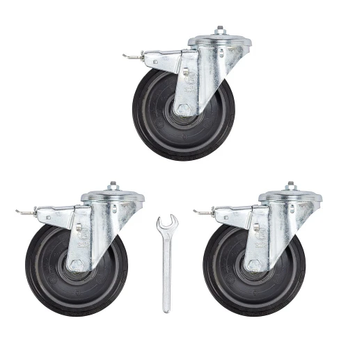 Manfrotto 374-10 Wheel Set 160mm with Brakes 160mm煞車腳輪三個裝 圖片 1