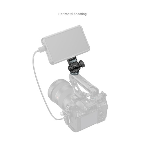 SmallRig 6313 Monitor Support for Horizontal & Vertical Shooting with Cold Shoe Mount 監視器支架 official image 2