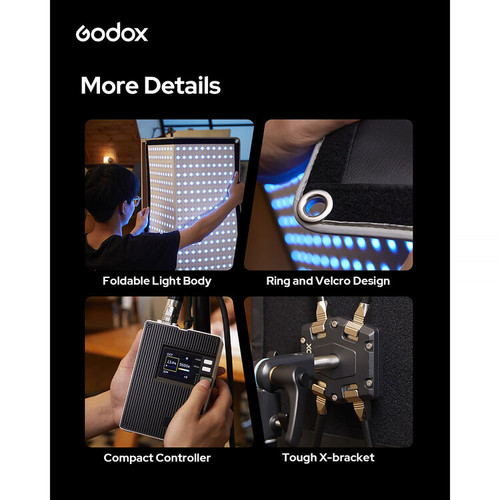 Godox FL100R K1 1×2呎 全彩柔性布燈 - 圖片 23