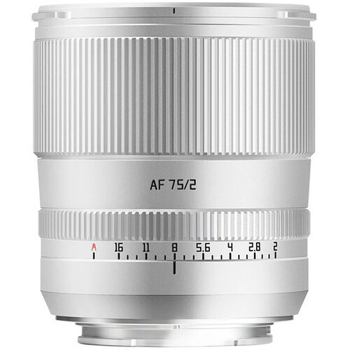 TTArtisan 銘匠 AF 75mm F2 Full Frame Lens 鏡頭 (Sony E, 銀色) 主圖