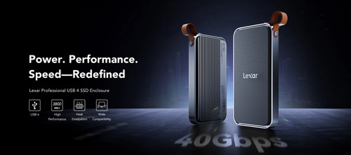 Lexar Professional E750 USB4 M.2 NVMe SSD Enclosure official feature image