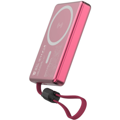 牛魔王 Maxpower SF910+ 10,000mAh 磁力無線外置充電器 (2026 CCC 認證) - 櫻花紅 - 2