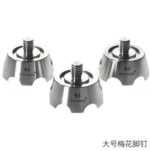 Marsace 馬小路 Large Stainless Flower Foot Spikes 大號不銹鋼梅花腳釘（三件裝） 圖片 01
