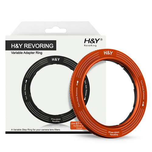 H&Y Filter RevoRing 52-72mm Variable Adapter for 77mm Filters Orange 可調口徑轉接環 official main image