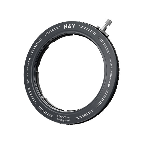 H&Y Filter RevoRing Mark II 67-82mm Variable Adapter for 82mm Filters Black 可調口徑轉接環 official main image