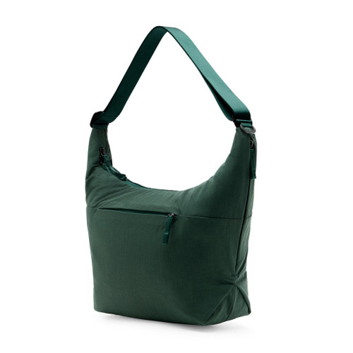 City Crescent 12L Cypress Side View with zipper compartment on the side | Peak Design official