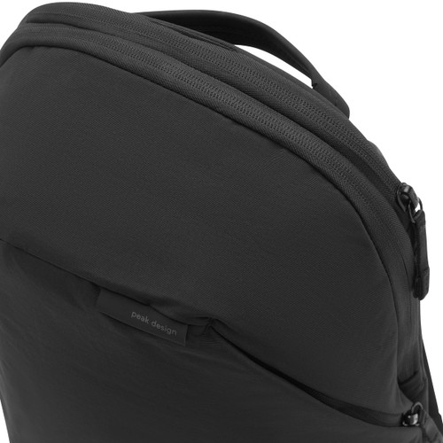 City Backpack 15L Black top zip compartment | Peak Design official