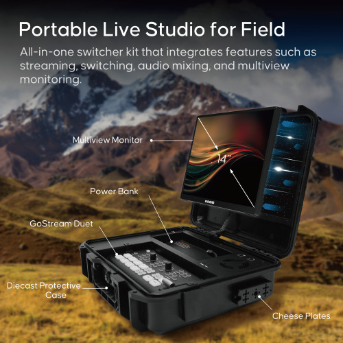 OSEE GoStream Duet SDI/HDMI/NDI Live Streaming Video Switcher/Recorder Kit 直播切換台套裝