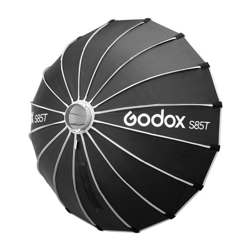 Godox 神牛 S85T 85cm 傘式快開柔光箱背面及 Bowens 接環展示