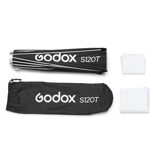 Godox 神牛 S120T 120cm 傘式快開柔光箱柔光箱與隨附配件展示