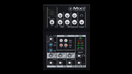 Mackie MIX5 - Mix5 top angle image