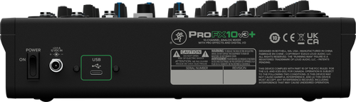 Mackie ProFX10v3+ - ProFX10v3+ rear image