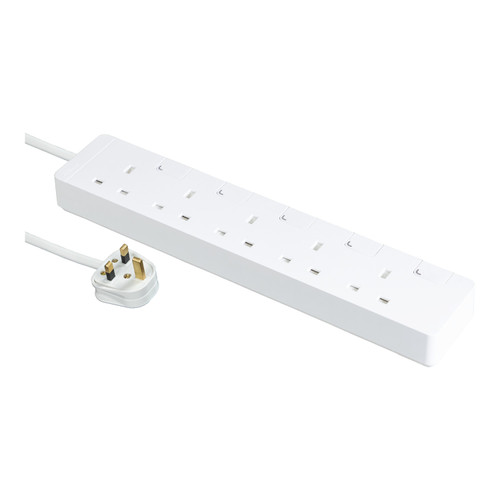 Schneider Electric 施耐德電氣 TSH35_3_WE_C5 AvatarOn Extend Extension Socket 五位獨立開關安全插座 (白色)
