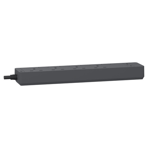 Schneider Electric 施耐德電氣 TSH34QCUSB_3_DG AvatarOn Extend Extension Socket 四位獨立開關安全插座 (石墨灰)