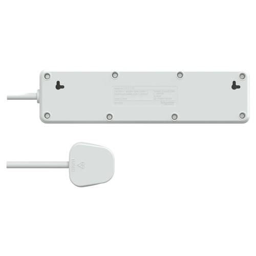 Schneider Electric 施耐德電氣 TSB33_3_WE Easy Series Basic Extend 13A 3 Gang Extension Socket 三位安全拖板