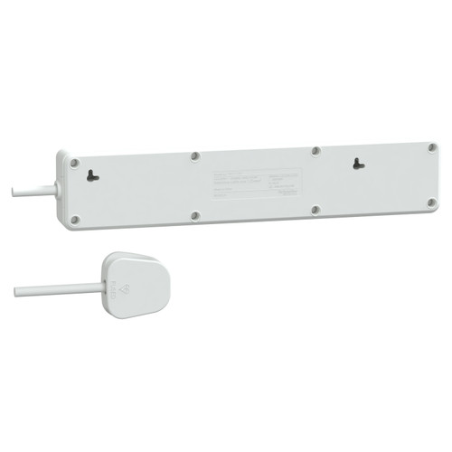 Schneider Electric 施耐德電氣 TSB34_3_WE Easy Series Basic Extend 13A 4 Gang Extension Socket 四位安全拖板
