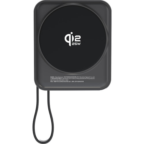 Verbatim 30270 SnapQub 10000mAh Qi2.2 25W 磁吸充電池 - 黑色 — 產品外觀及細節 3