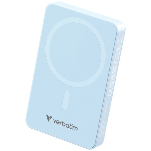 Verbatim 32145 WPB10 10000mAh 磁吸充電池 - 藍色